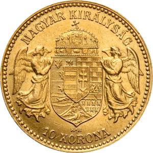 Węgry Franciszek Józef I 10 koron 1908 KB, Krzemnica st.2-