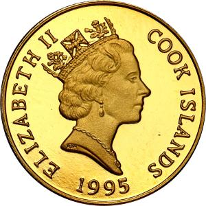 Wyspy Cooka. 25 dolarów 1995 Olimpiada Atlanta st.L