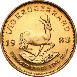 RPA 1/10 Krugerranda 1983 (1/10 uncji złota) st.1