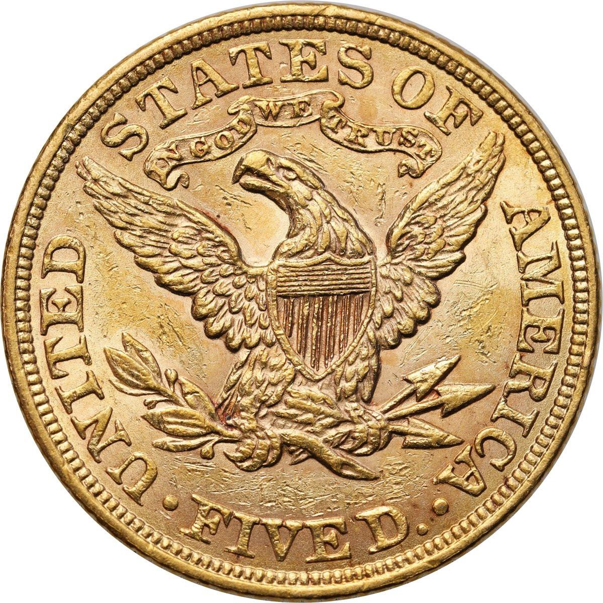 USA. Złote 5 dolarów 1900 Liberty Filadelfia