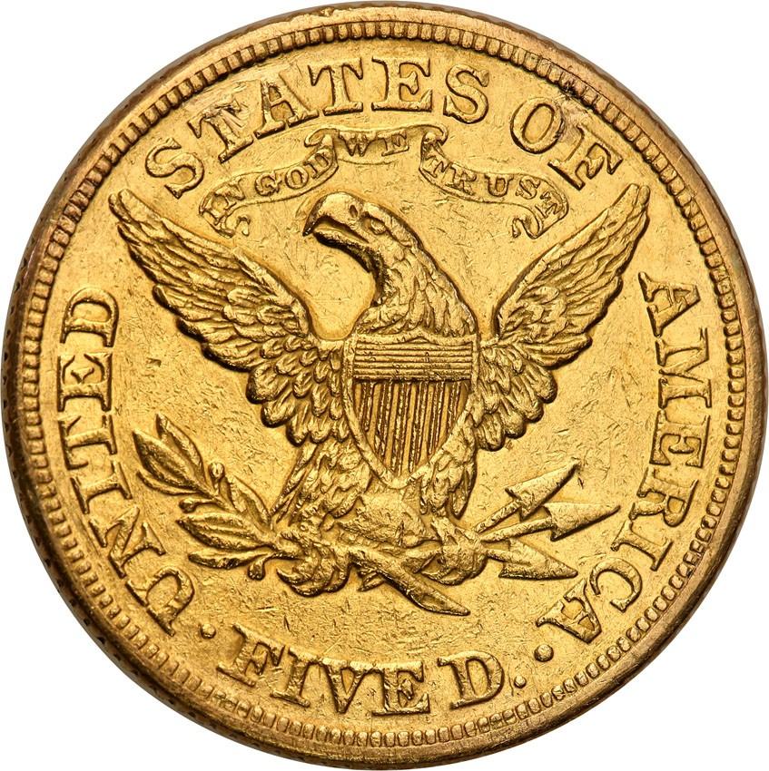 USA 5 dolarów 1870 Filadelfia - znanych mniej niż 100 sztuk - RZADKIE