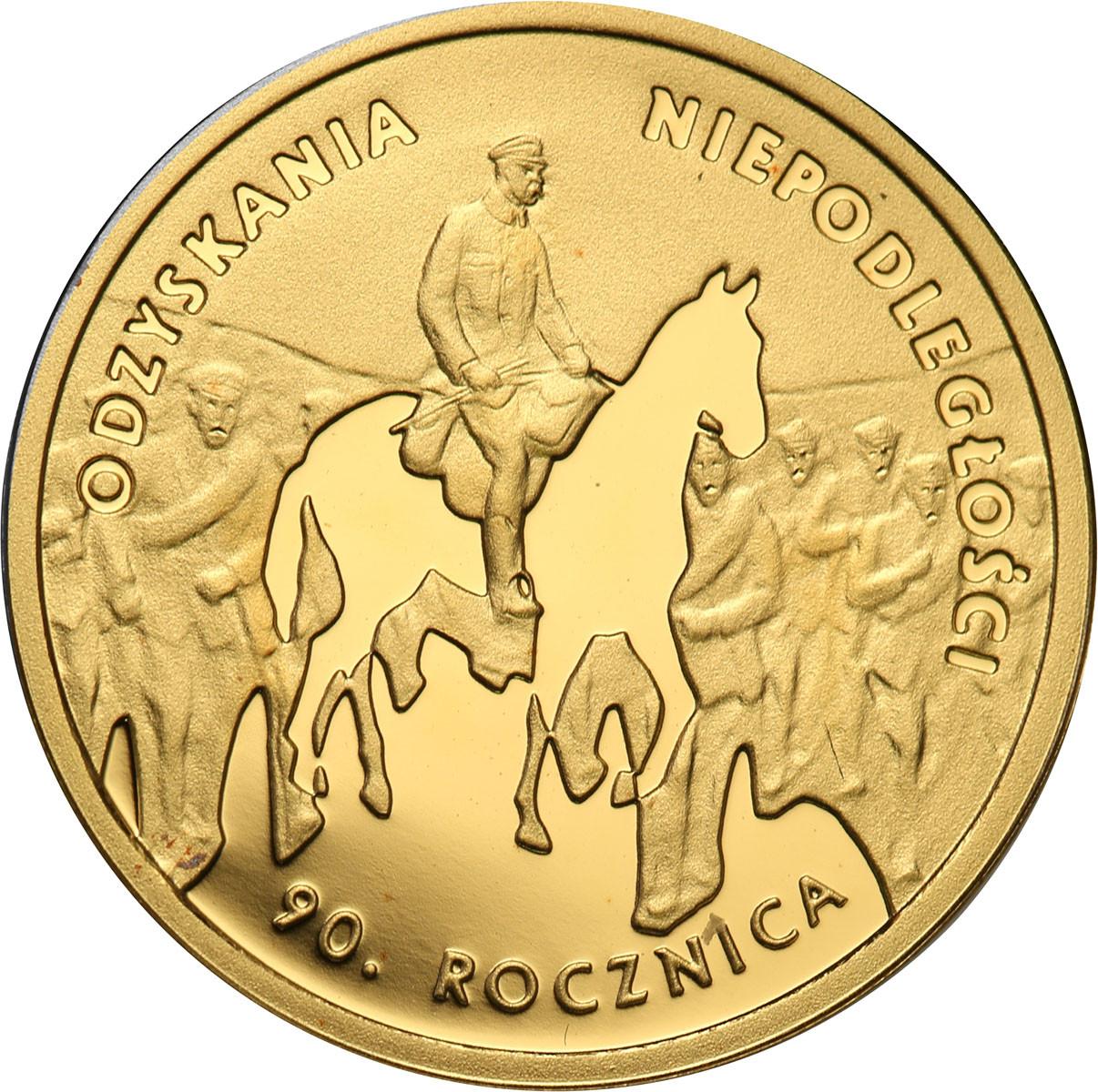 50 złotych 2008 Rocznica Odzyskania Niepodległości Piłsudski (1/10 uncji złota)