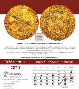 Kalendarz numizmatyczny 2020 NIEMCZYK - limitowana edycja!