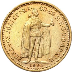 Węgry. Franciszek Józef 10 koron 1904 KB