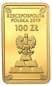 100 złotych 2019 Powrót złota do Polski