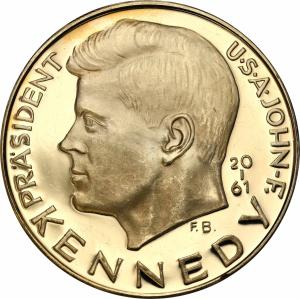 USA. Złoty medal okolicznościowy - John F. Kennedy - ZŁOTO