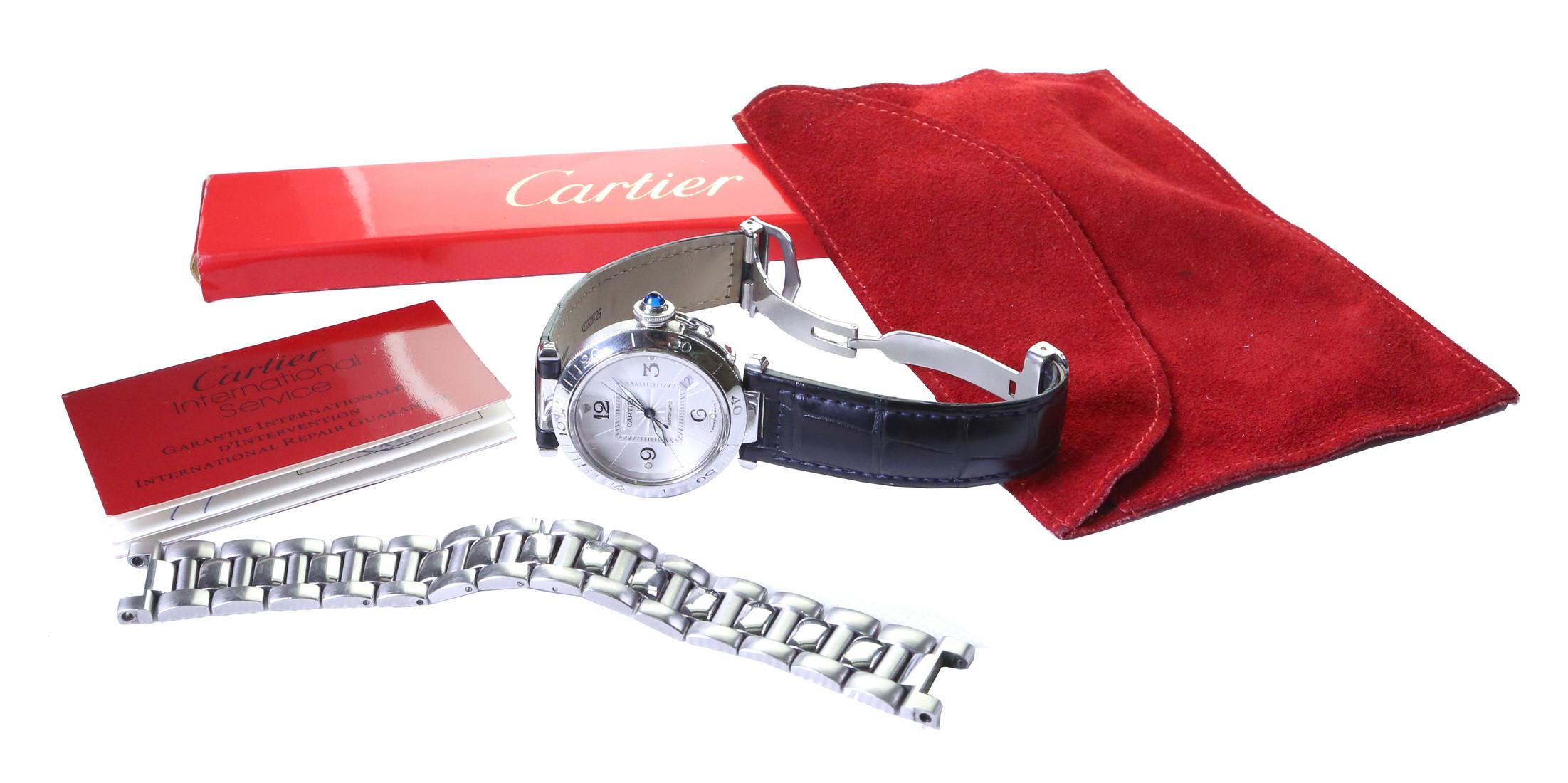 Zegarek Cartier Pasha Seatimer Automatic - Pasek + Bransoleta