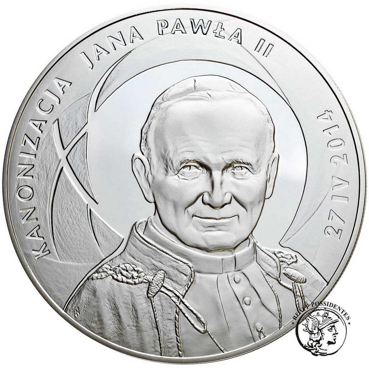 500 złotych Kanonizacja Jana Pawła II SREBRO 1 kg st.L