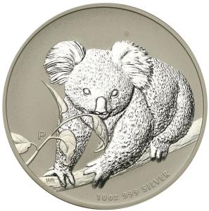 Australia 10 dolarów 2010 koala (10 oz Ag .999) st.L