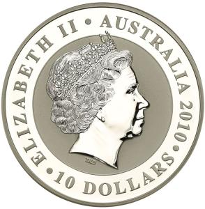 Australia 10 dolarów 2010 koala (10 oz Ag .999) st.L