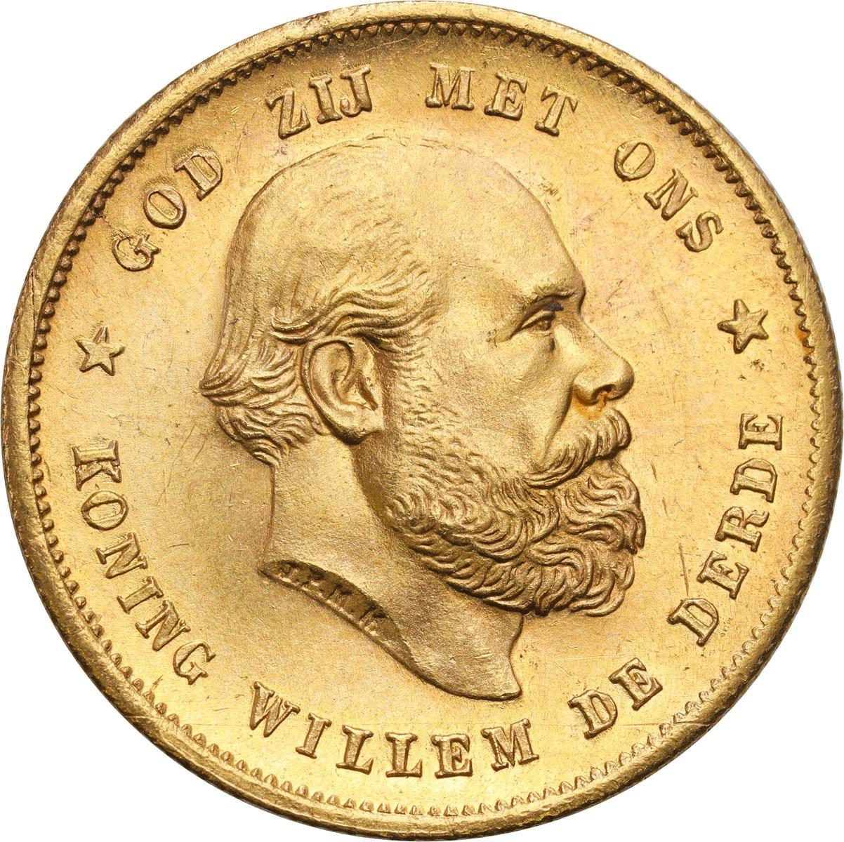 Holandia. Wilhelm III (1849–1890) 10 guldenów 1889