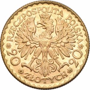 II RP. 20 złotych 1925 Bolesław Chrobry - RZADKIE