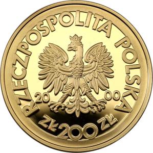 200 złotych 2000 Solidarność DUŻA - emalia - RZADKIE