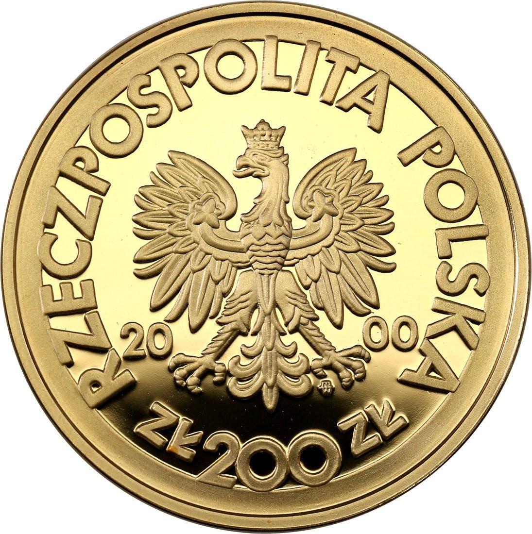 200 złotych 2000 Solidarność DUŻA - emalia - RZADKIE