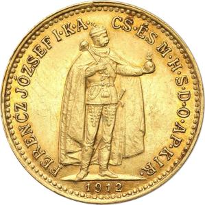 Węgry Franciszek Józef I 10 Koron 1912 KB