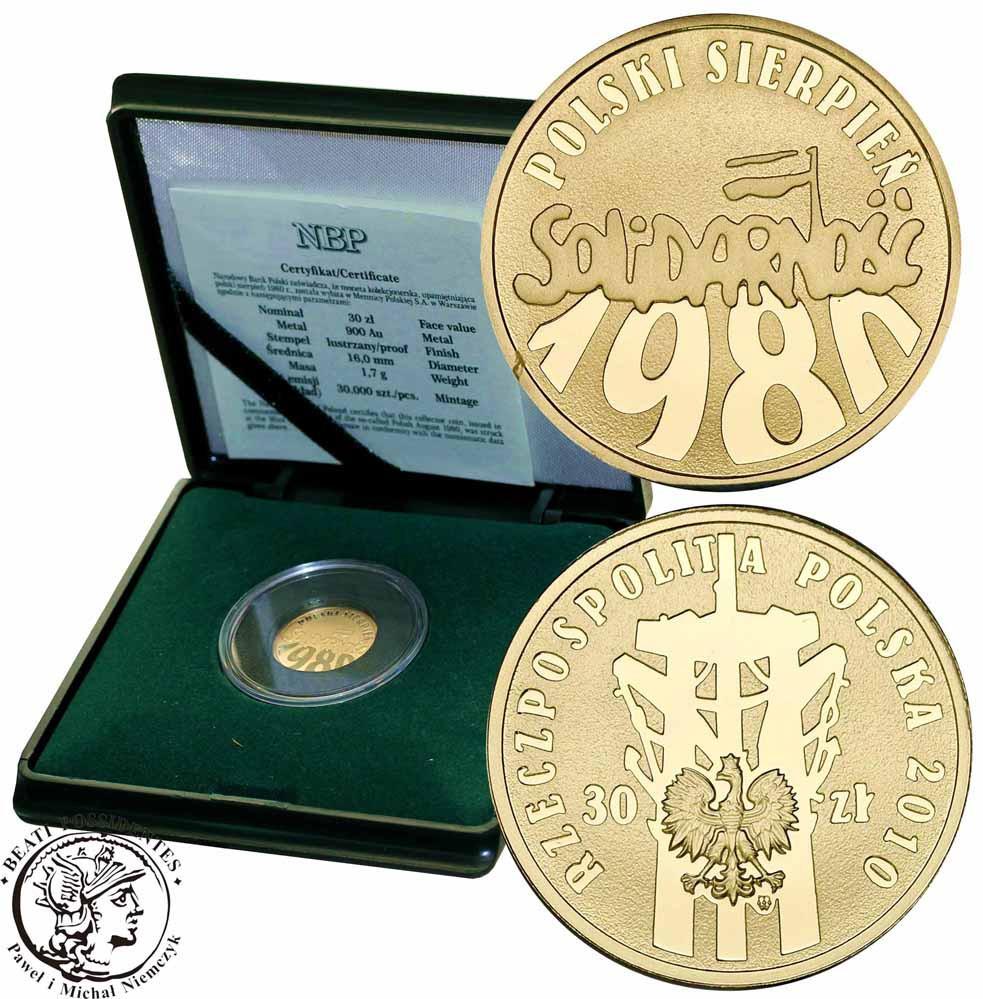 30 złotych 2010 Polski Sierpień 1980 Solidarność st.L