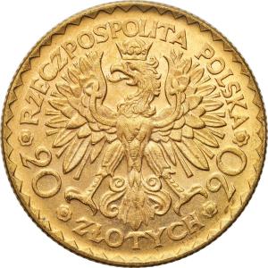 II RP. 20 złotych 1925 Bolesław Chrobry - RZADKIE