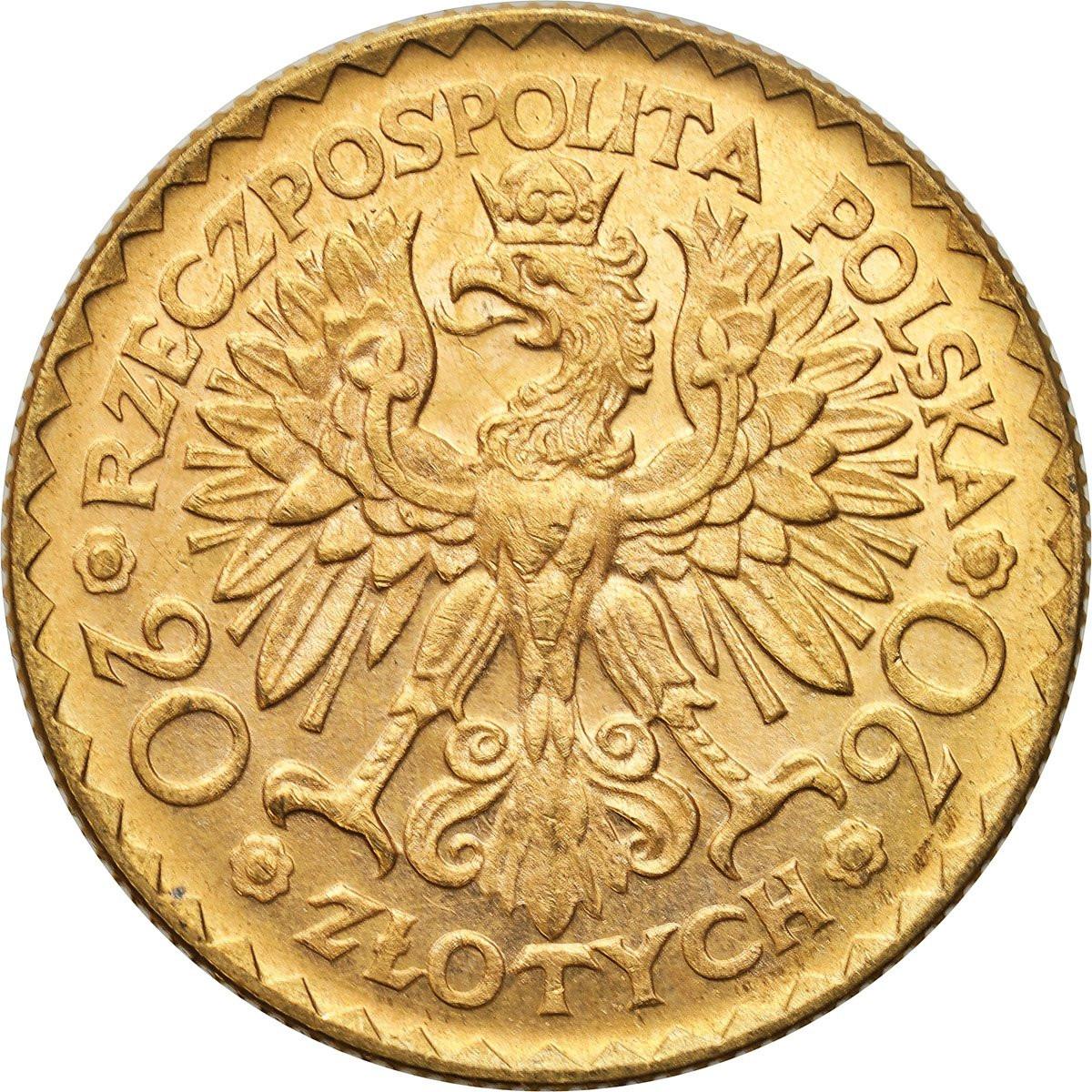 II RP. 20 złotych 1925 Bolesław Chrobry - RZADKIE