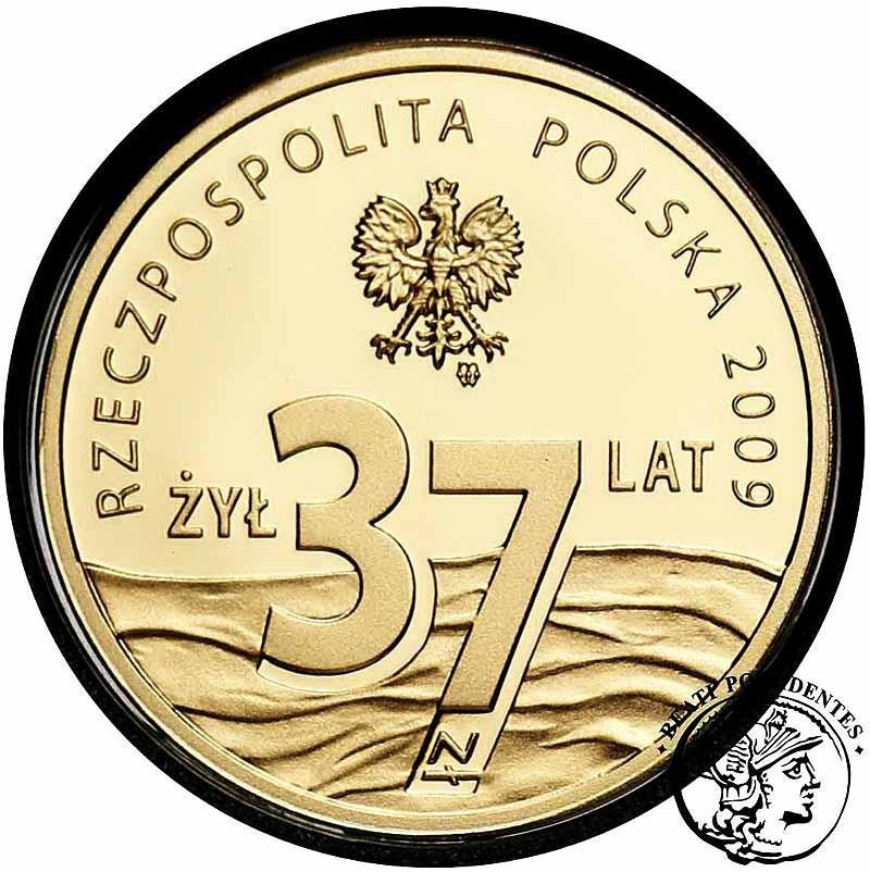 Polska III RP 37 złotych 2009 Popiełuszko st.L