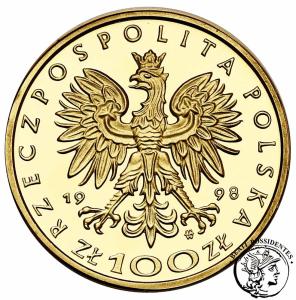 Polska III RP 100 złotych 1998 Zygmunt III Waza st.L/L-
