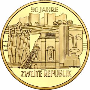 Austria. 1000 schilling (szylingów) 1995 - 50 lat II Republiki