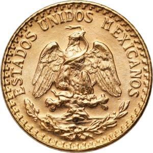 Meksyk. 2 pesos 1945 - ZŁOTO