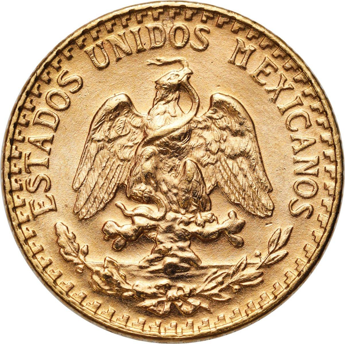 Meksyk. 2 pesos 1945 - ZŁOTO