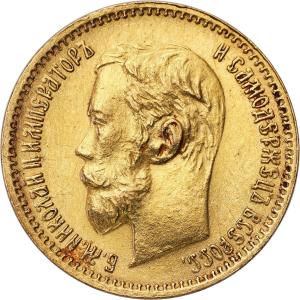 Rosja. Mikołaj II. 5 rubli 1902 AP, Petersburg