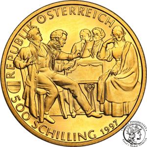 Austria 500 szylingów 1997 Franz Schubert st.L