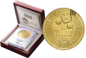 500 złotych 2012 UEFA EURO Piłka Nożna GCN PR70 - 2 uncje złota