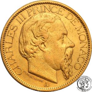 Monako Charles III 100 franków 1882 A Paryż st.2-
