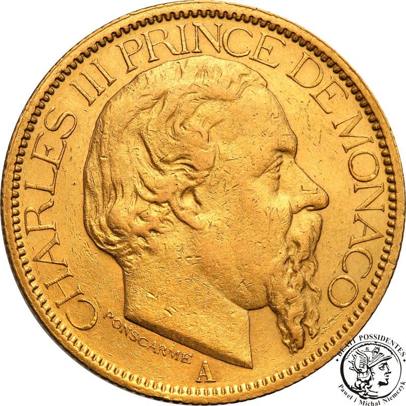 Monako Charles III 100 franków 1882 A Paryż st.2-