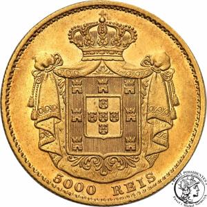 Portugalia 5000 Reis 1871 Louis I st.1/1-