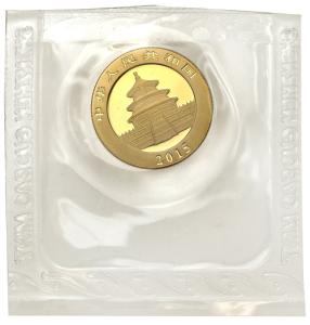 Chiny 50 yuan 2015 Panda - 1/10 uncji złota