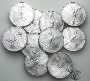 Meksyk 1 onza Plata różne roczniki UNCJA SREBRA st. 1/1-