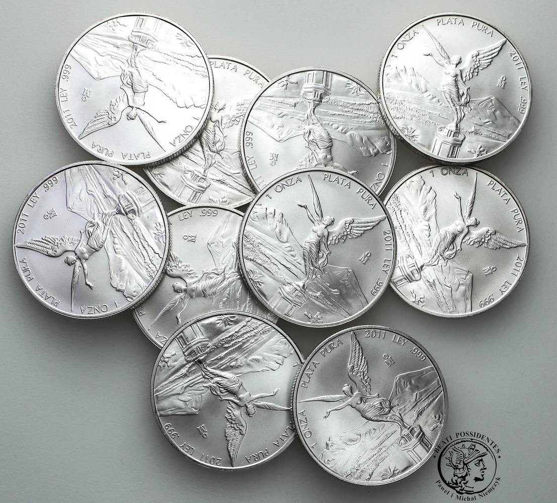 Meksyk 1 onza Plata różne roczniki UNCJA SREBRA st. 1/1-