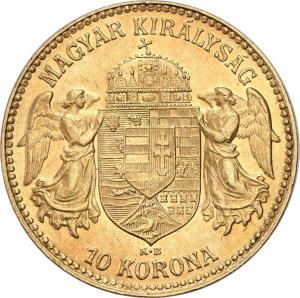 Węgry. Franciszek Józef 10 koron 1911 KB