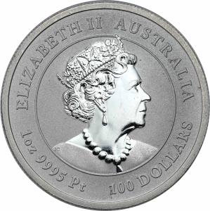 Australia 100 dolarów 2021 - WÓŁ - PLATYNA 1 uncja
