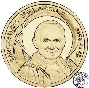 III RP 100 złotych 2014 Kanonizacja Jana Pawła II st. L