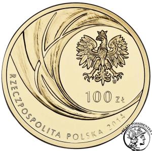 III RP 100 złotych 2014 Kanonizacja Jana Pawła II st. L