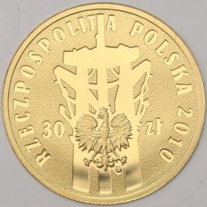 30 złotych 2010 Polski Sierpień 1980 Solidarność Grading PR70