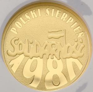 30 złotych 2010 Polski Sierpień 1980 Solidarność Grading PR70