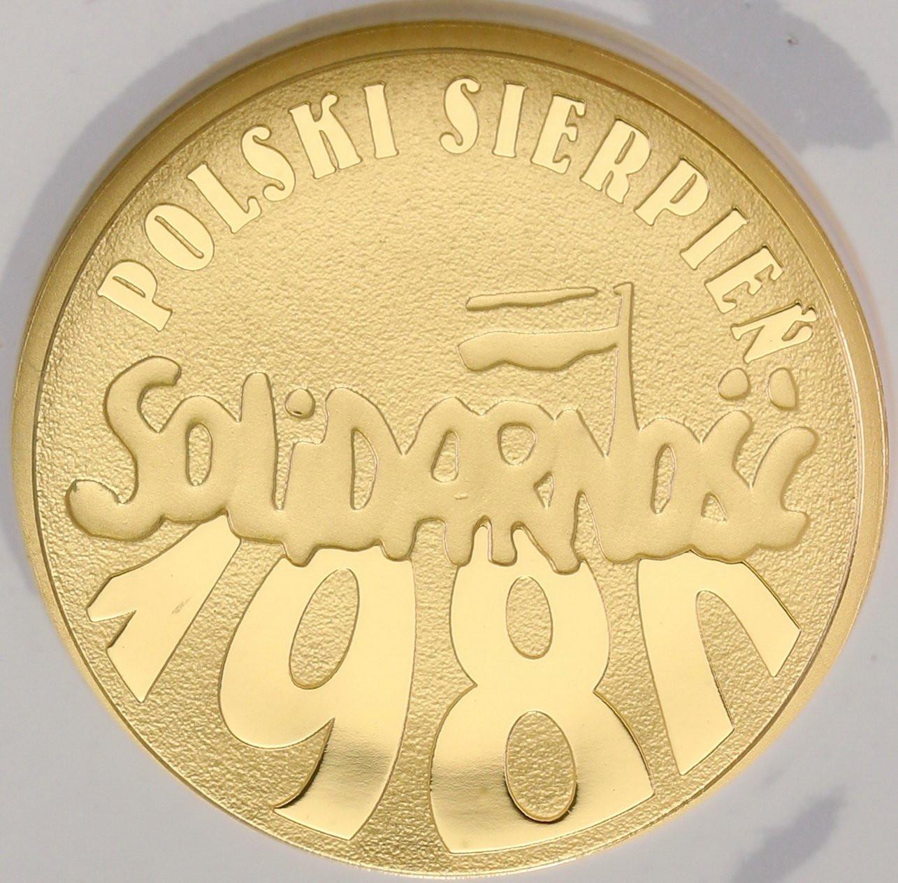 30 złotych 2010 Polski Sierpień 1980 Solidarność Grading PR70