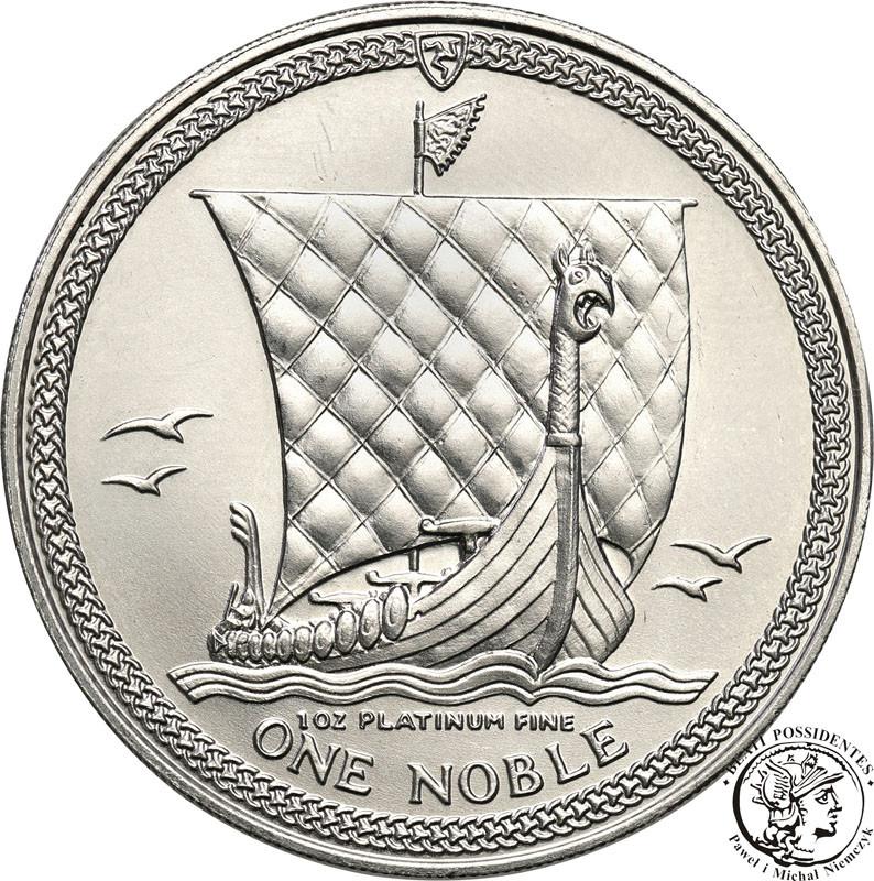 Isle of Man / Wyspa Man 1 Noble Elżbieta II 1983 1 uncja PLATYNA st.1
