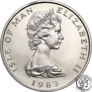 Isle of Man / Wyspa Man 1 Noble Elżbieta II 1983 1 uncja PLATYNA st.1