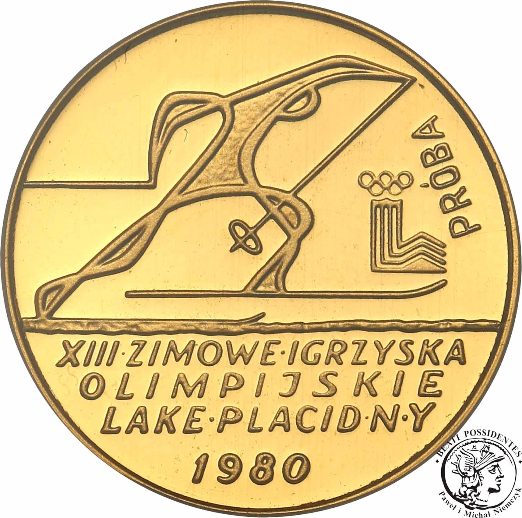 PRÓBA 2000 złotych 1980 Lake Placid PR70