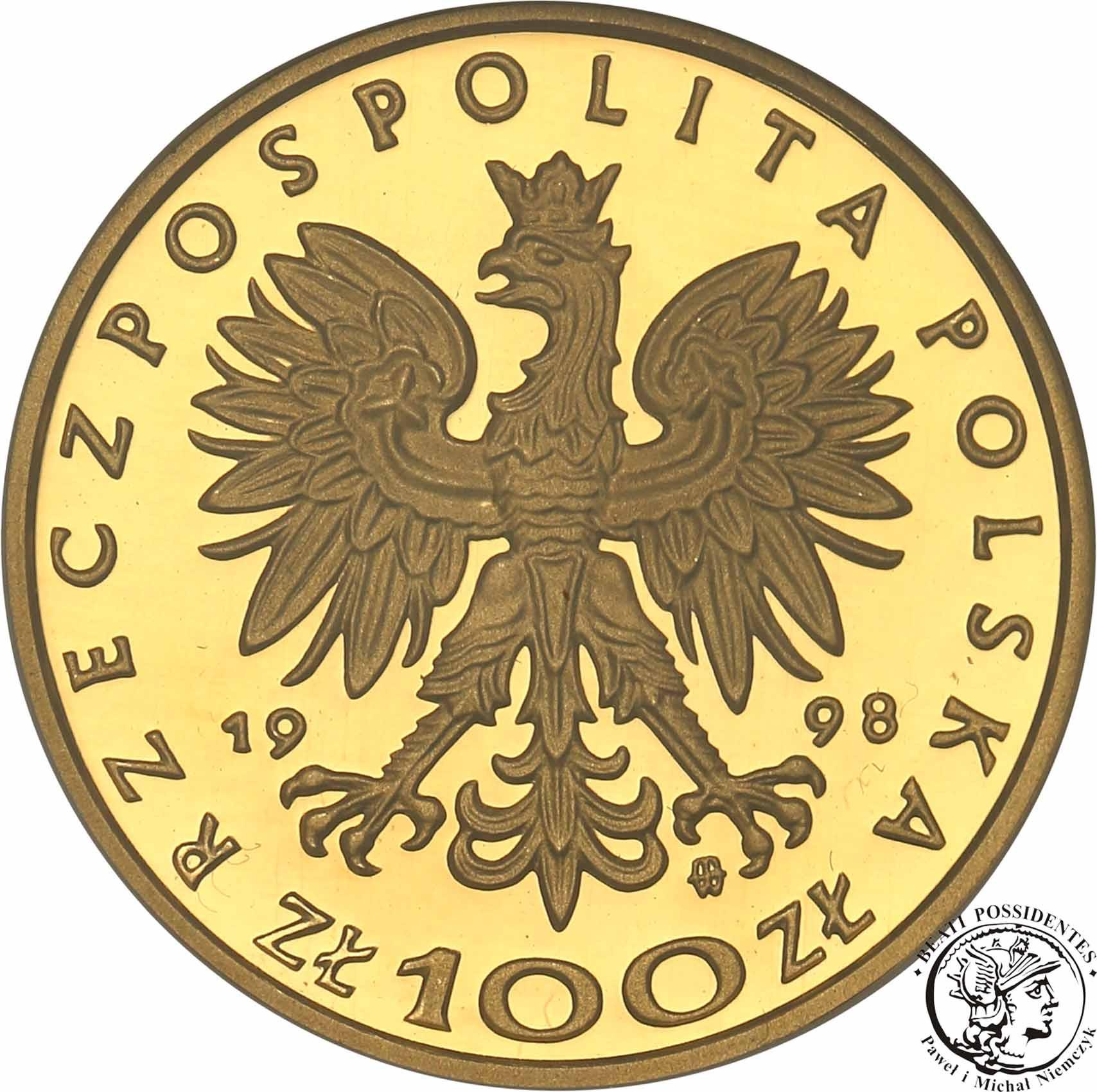 III RP 100 złotych 1998  Zygmunt III Waza PR68