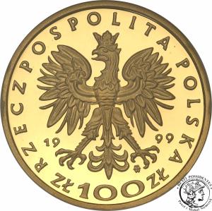 Polska III RP 100 złotych 1999 Zygmunt II August PR70