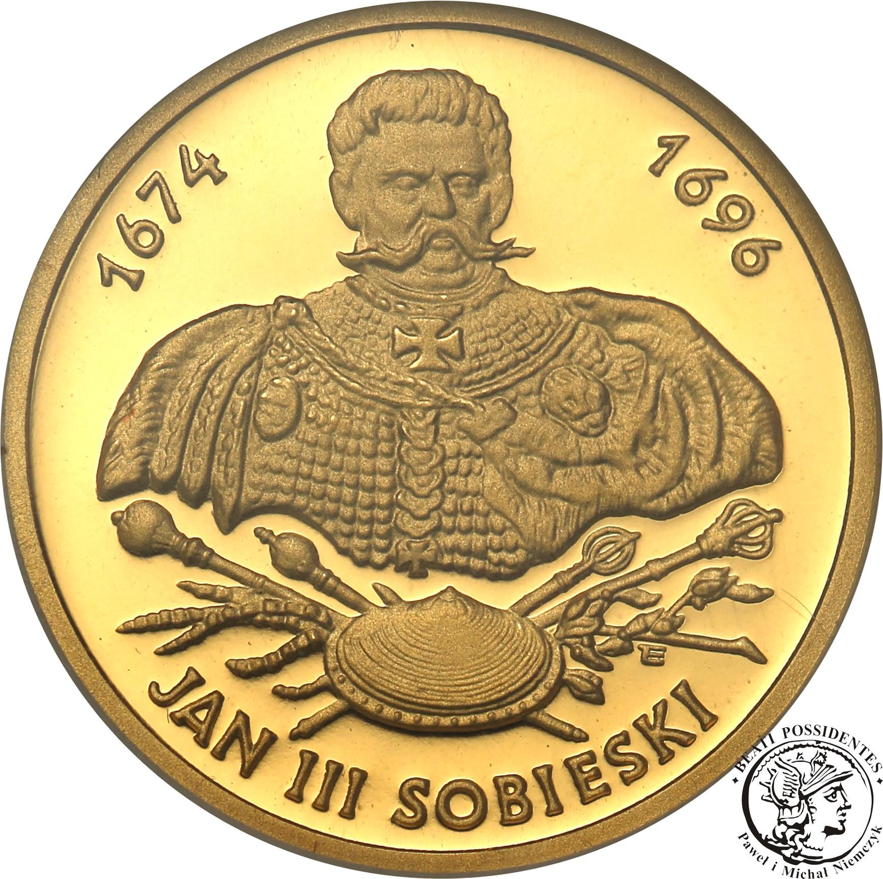 Polska III RP 100 złotych 2001 Jan III Sobieski GCN PR70