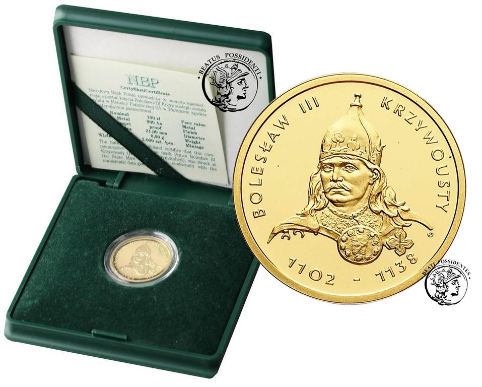 III RP 100 złotych 2001 Bolesław III Krzywousty st. L